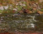 克劳德 莫奈 : Rapids on the Petite Creuse at Freeselines